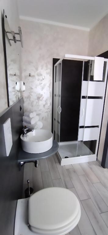 Koupelna v ubytování B&B La Munachell