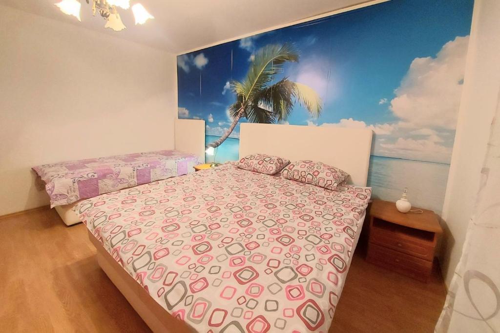 Posteľ alebo postele v izbe v ubytovaní Beach Villa Baška