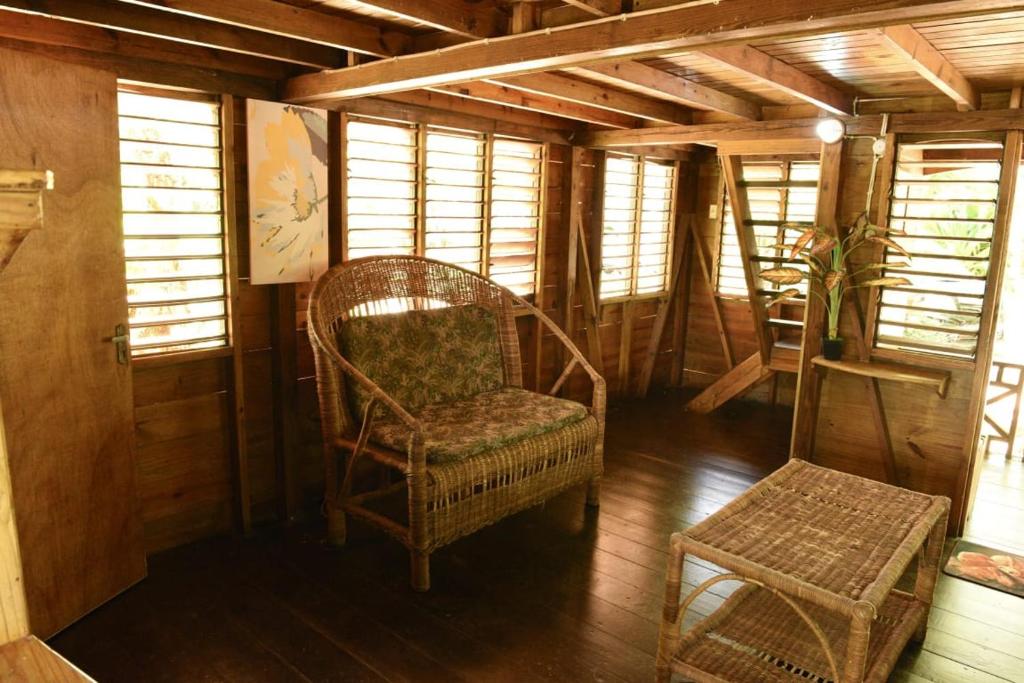Posezení v ubytování Somali Jungle Eco Lodge and Cabins