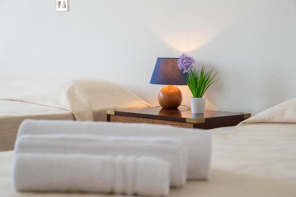 Postel nebo postele na pokoji v ubytování Hotel De Plam
