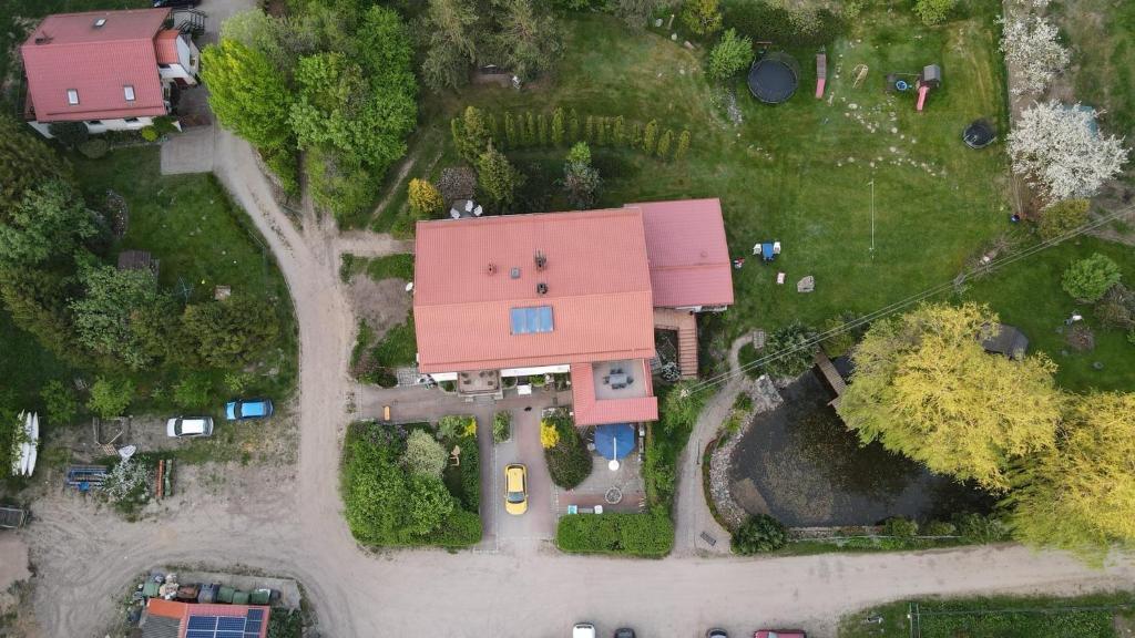 Pohľad z vtáčej perspektívy na ubytovanie Dom wczasowy Rychertówka