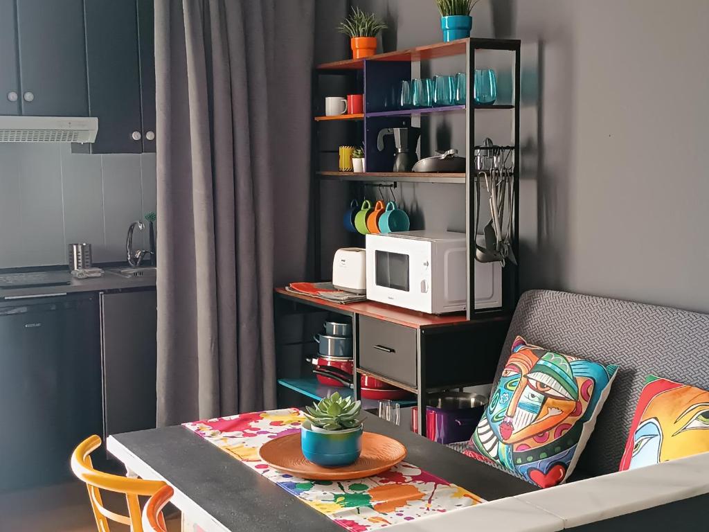 Kuchyň nebo kuchyňský kout v ubytování Apartamento en Puerto Banús
