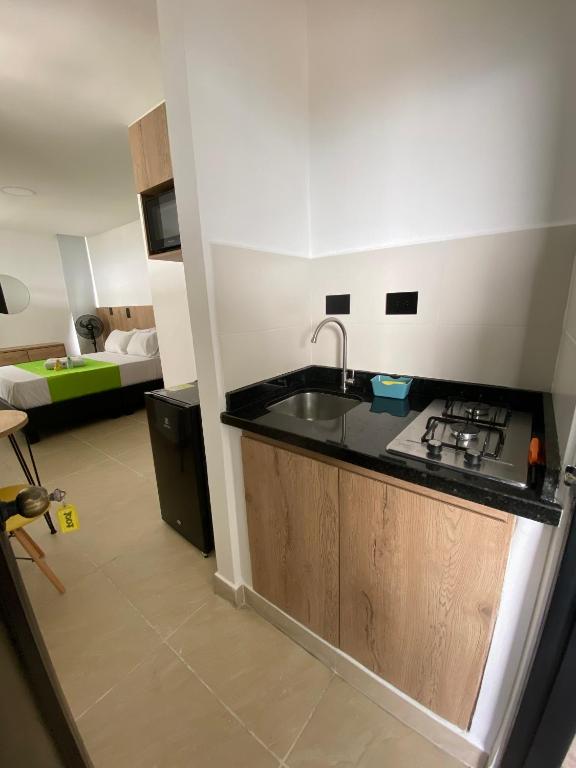 Cucina o angolo cottura di Caliview Apartahotel Andalaya