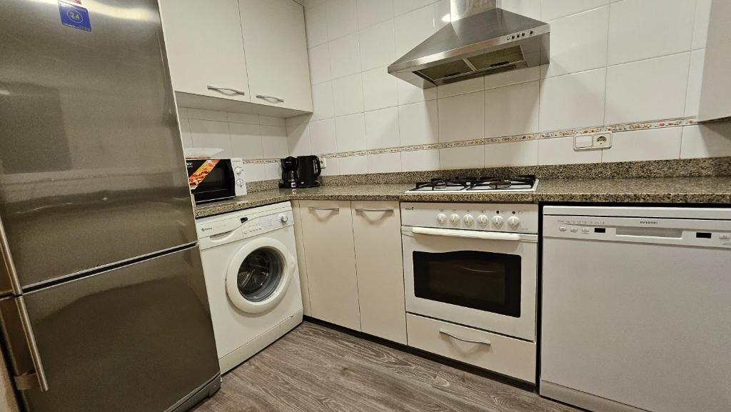 Kuchyň nebo kuchyňský kout v ubytování Apartamento soleado 1