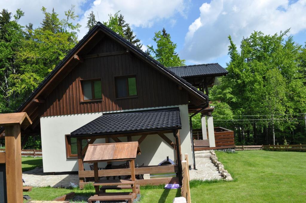 Zahrada ubytování Apartmány u Honzy