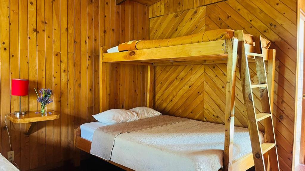 Postel nebo postele na pokoji v ubytování El Toucanet Lodge & Restaurante