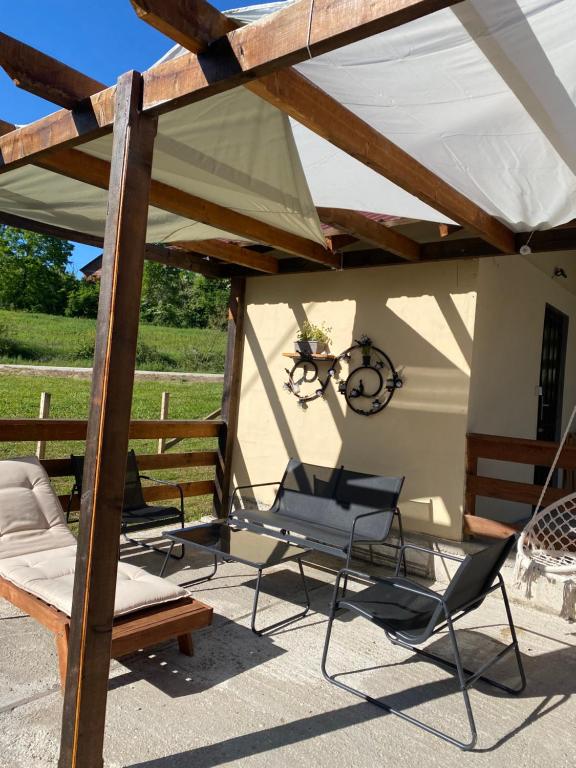 Patio nebo venkovní prostory v ubytování Iskra DDUR