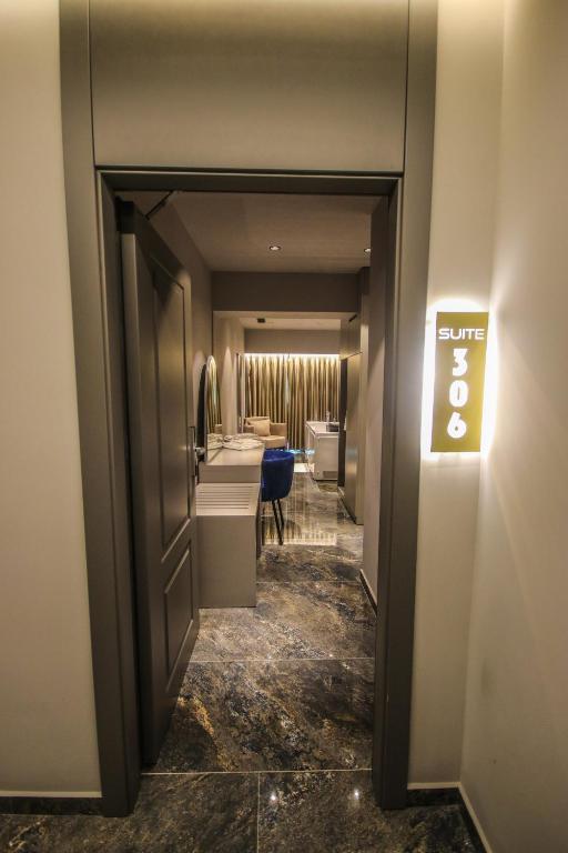 Koupelna v ubytování Atrium Hotel