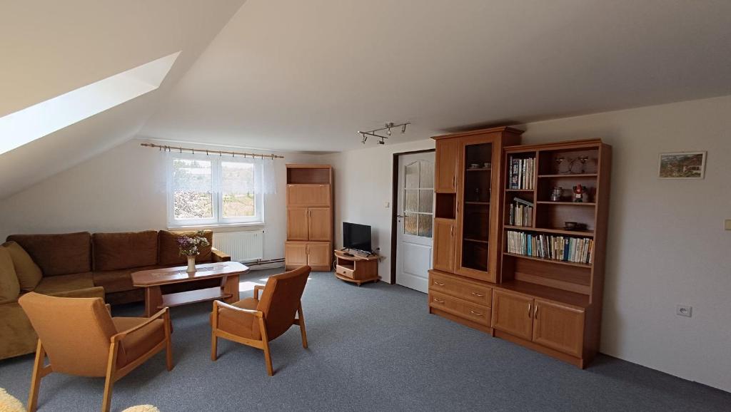 Posezení v ubytování Apartment Vcelakov