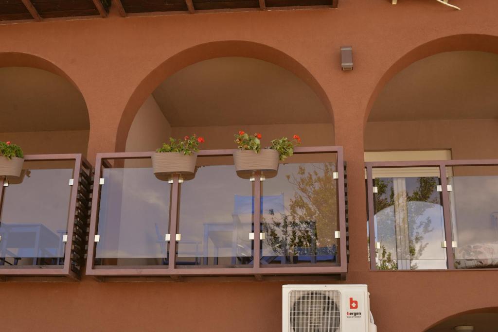 Balkón nebo terasa v ubytování Apartmani Vera