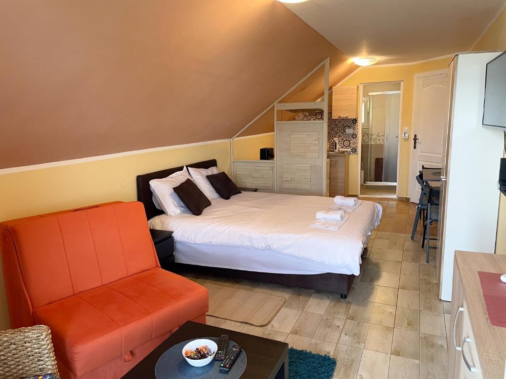 Postel nebo postele na pokoji v ubytování Apartmani Vera