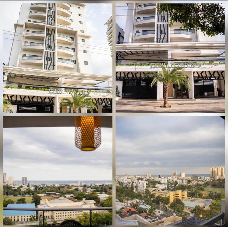 un collage di foto di un edificio di Rental house Santo Domingo a Santo Domingo