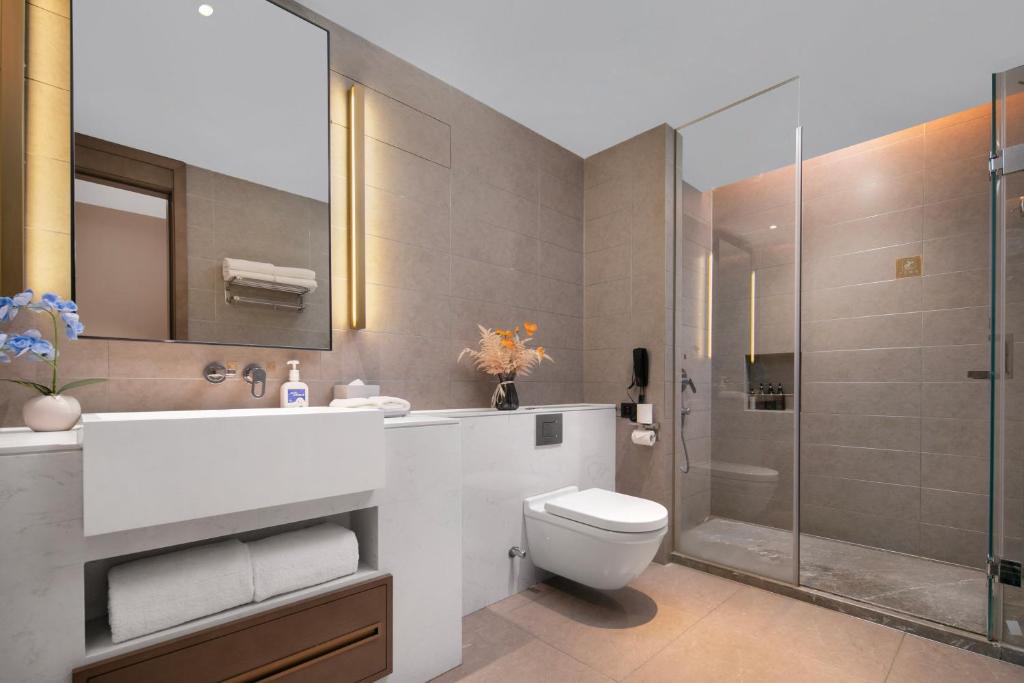 Koupelna v ubytování Changsha Zealandia Serviced Apartment