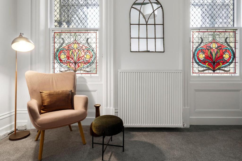 Posezení v ubytování Myers Manor I Geelong CBD