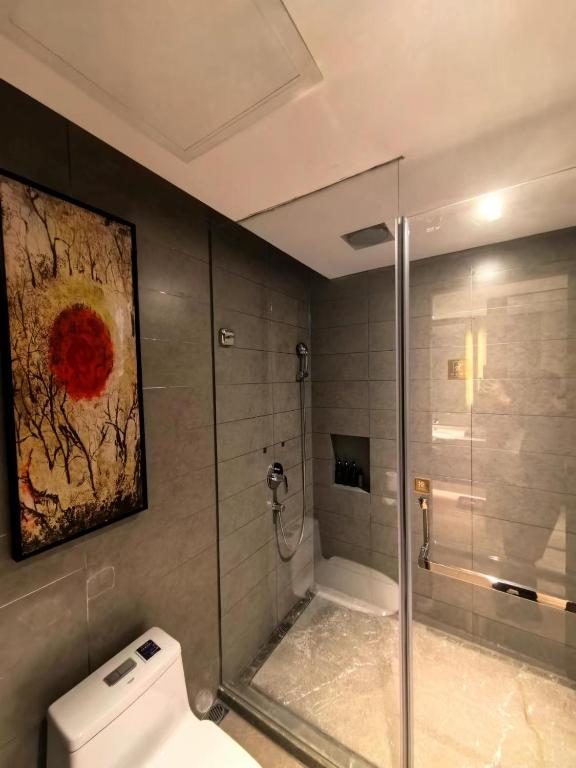 Koupelna v ubytování Changsha Zealandia Serviced Apartment