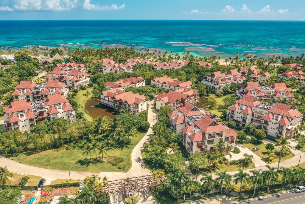 an aerial view of a villa community with houses at 4BR Luxury Tropical Paradise Close to the Ocean in Las Terrenas