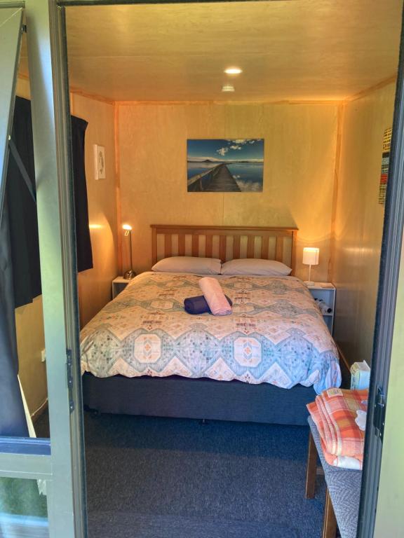 Kiwi cabin with geothermal pool by lake Taupo - Resim 14