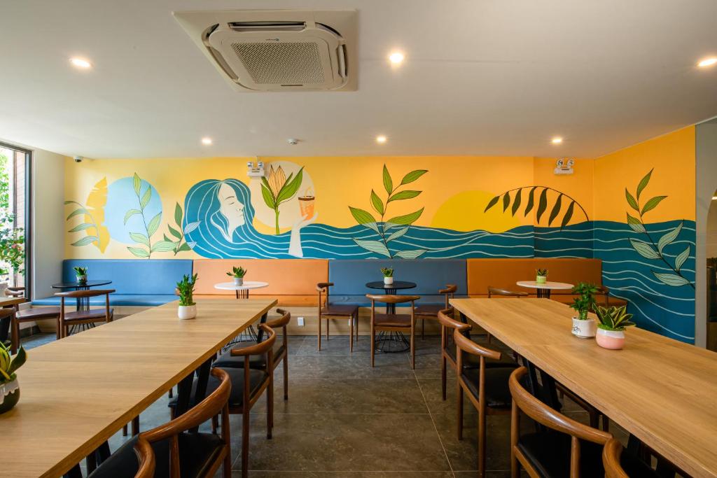 Setusvæði á FIRST Studio Hotel Da Nang