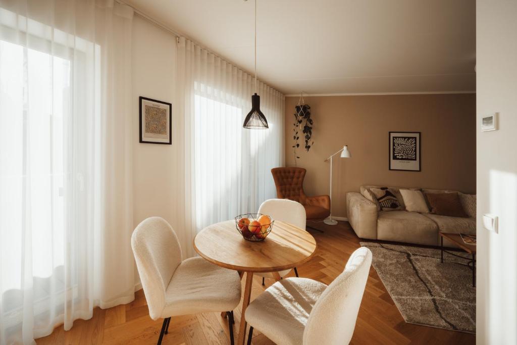 Гостиная зона в Modern Apartment in the Heart of Kuressaare