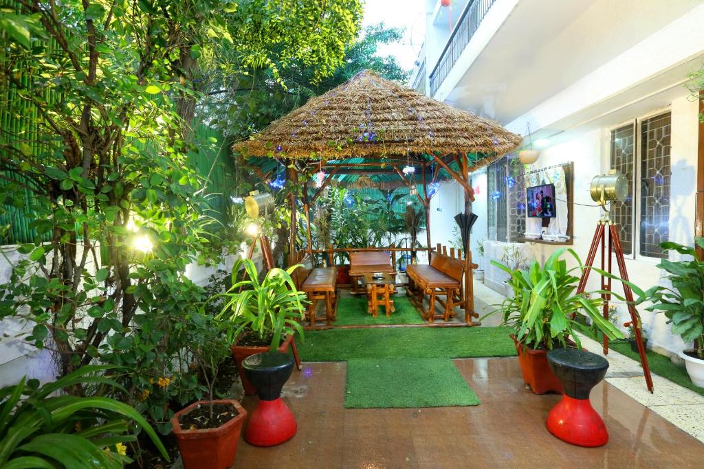 Zahrada ubytování Golden Homestay