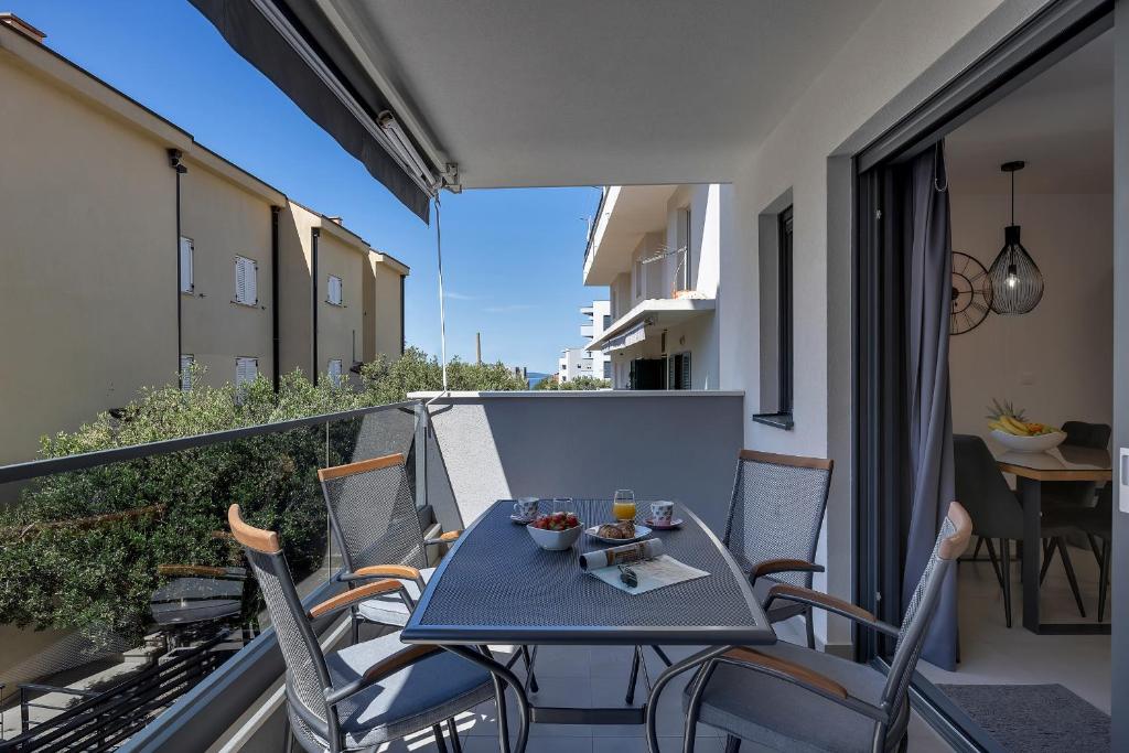 Balkón alebo terasa v ubytovaní Apartment Sky Makarska
