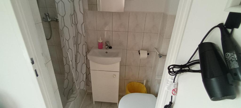 Koupelna v ubytování Dom Wypoczynkowy PRZYLESIE7