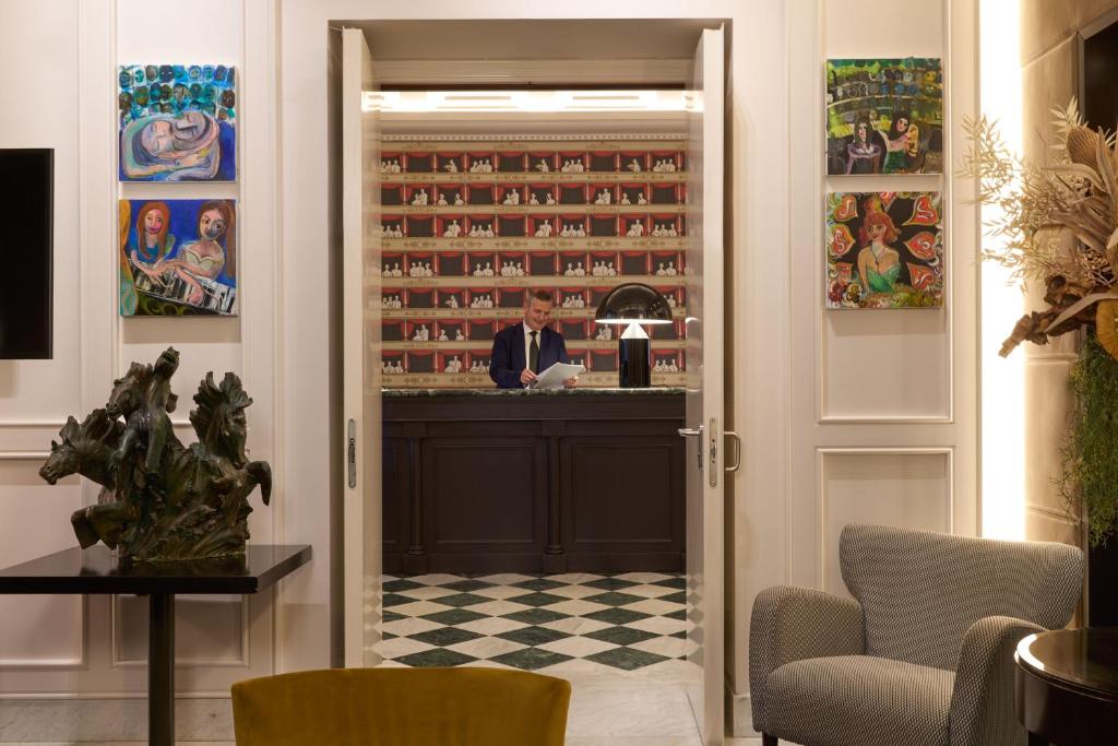 Posezení v ubytování Hotel Mascagni