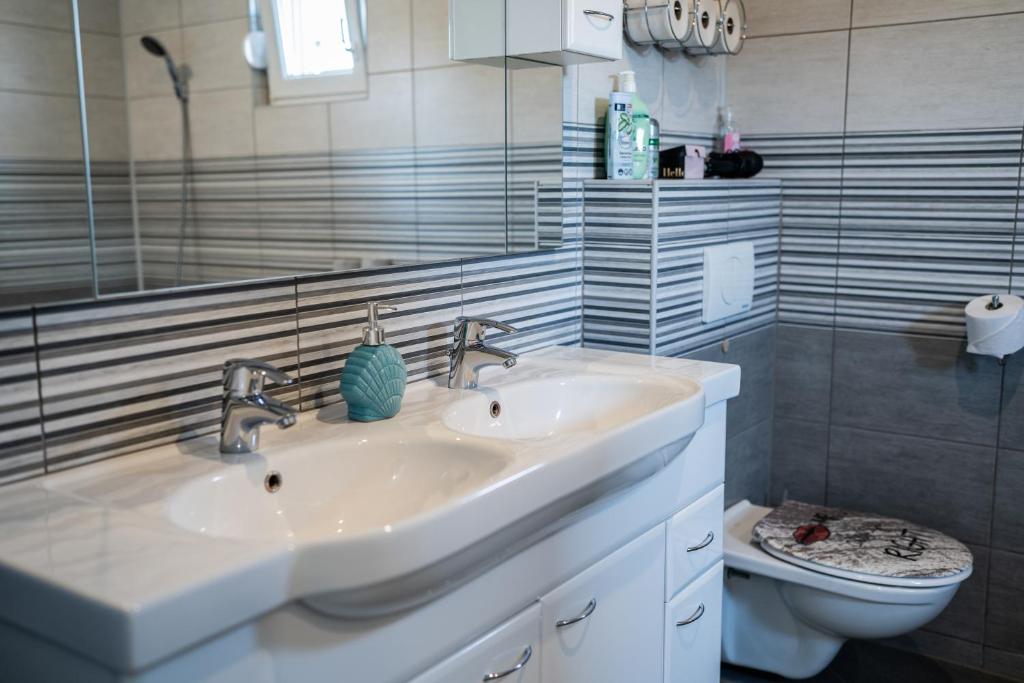 Koupelna v ubytování Perfect stay