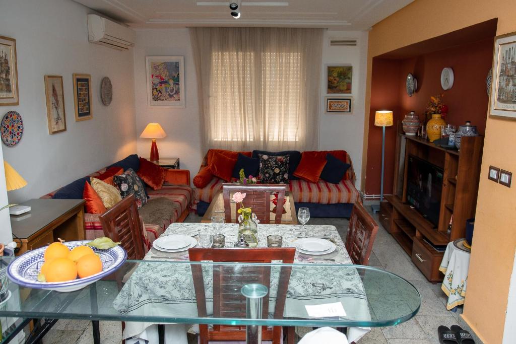 Posezení v ubytování DESiGN UNQUE appartement