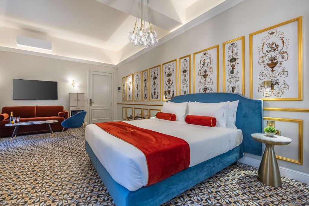 Postel nebo postele na pokoji v ubytování Maison Medina Malta