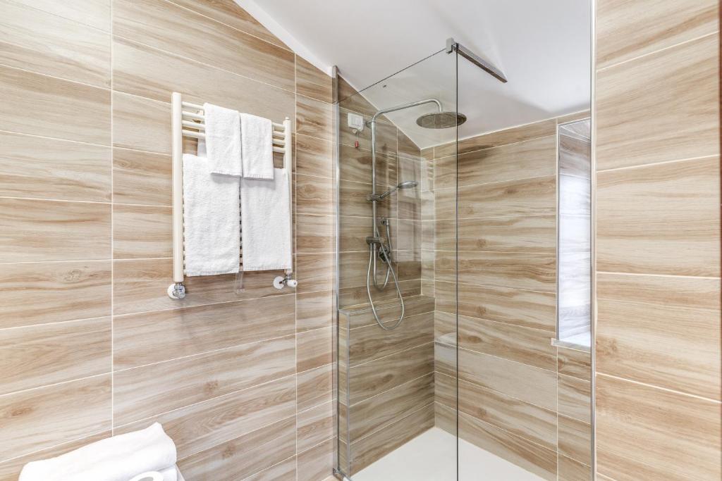 Koupelna v ubytování Hotel Milo