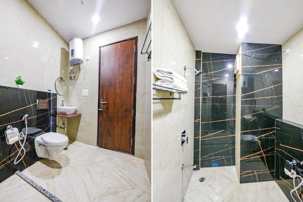 Koupelna v ubytování FabHotel Jaswinder Bhawan