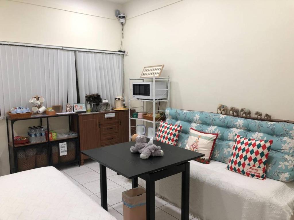 Una cocina o cocineta en 龍潭十六石遛民宿 桃園市民宿127號