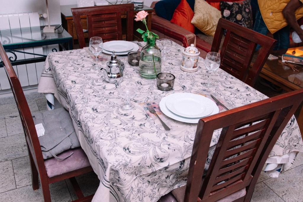 Restaurace v ubytování Dar Marrakech Apartment Sousse