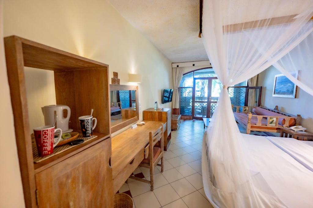 Kuchyň nebo kuchyňský kout v ubytování Severin Sea Lodge
