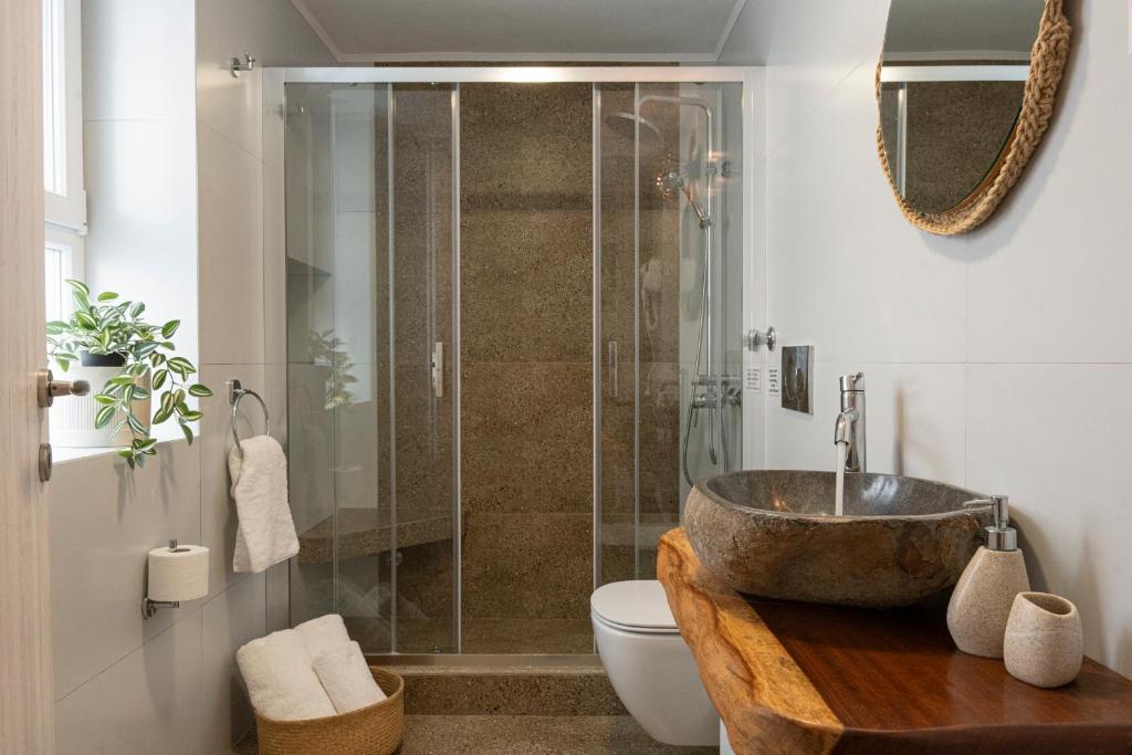 Koupelna v ubytování Semiramis Guesthouse