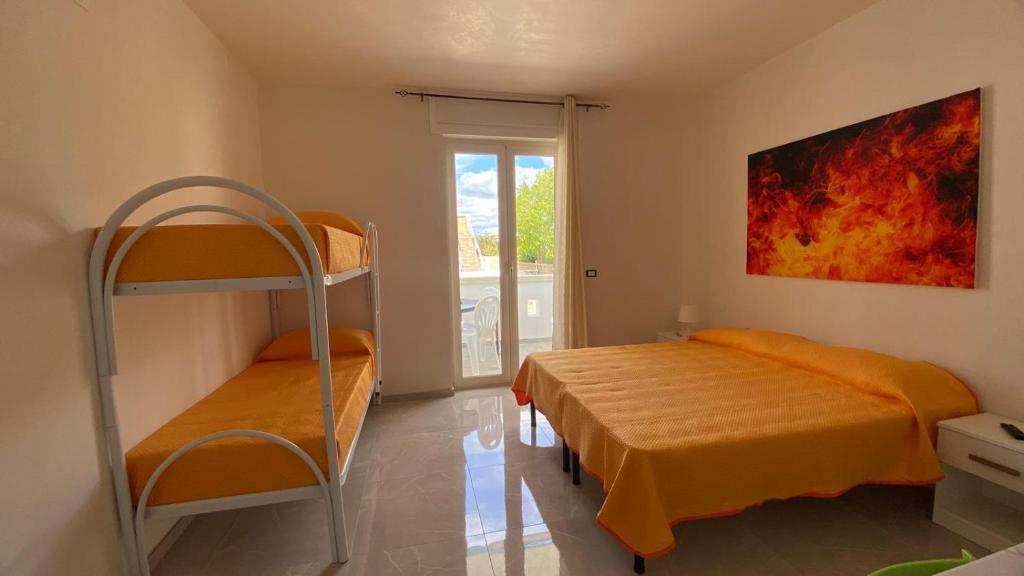Postel nebo postele na pokoji v ubytování Panthenon 4.0
