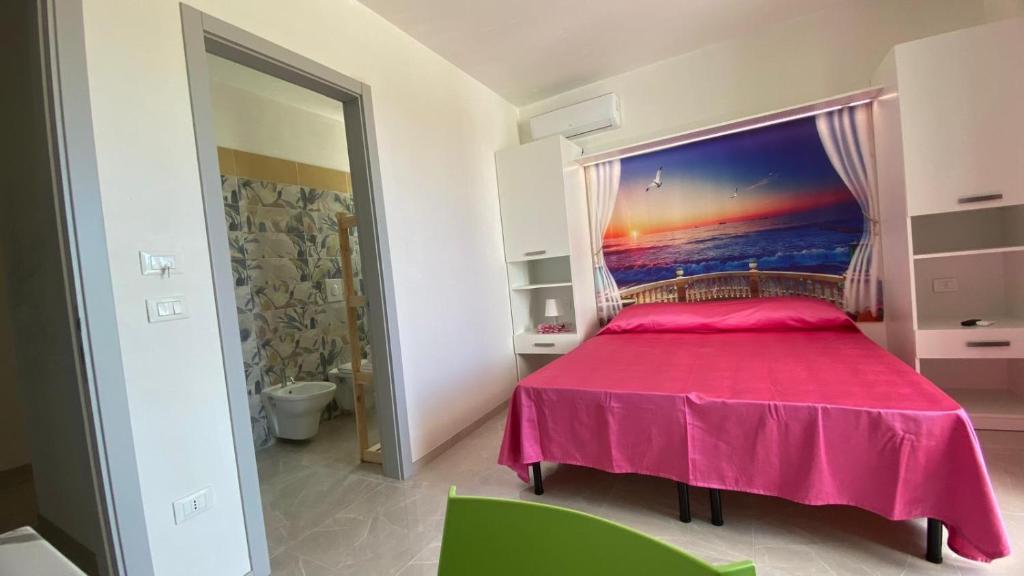Postel nebo postele na pokoji v ubytování Panthenon 4.0