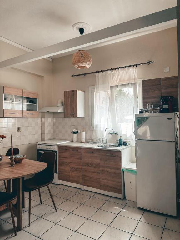 Kuchyň nebo kuchyňský kout v ubytování Theodora Corfu Holiday Apartments