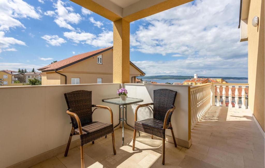 Balkón nebo terasa v ubytování 1 Bedroom Nice Apartment In Selce