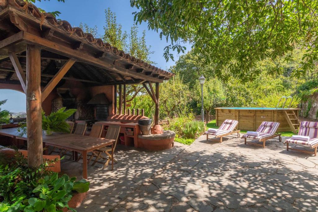 Zahrada ubytování Finca Cloty