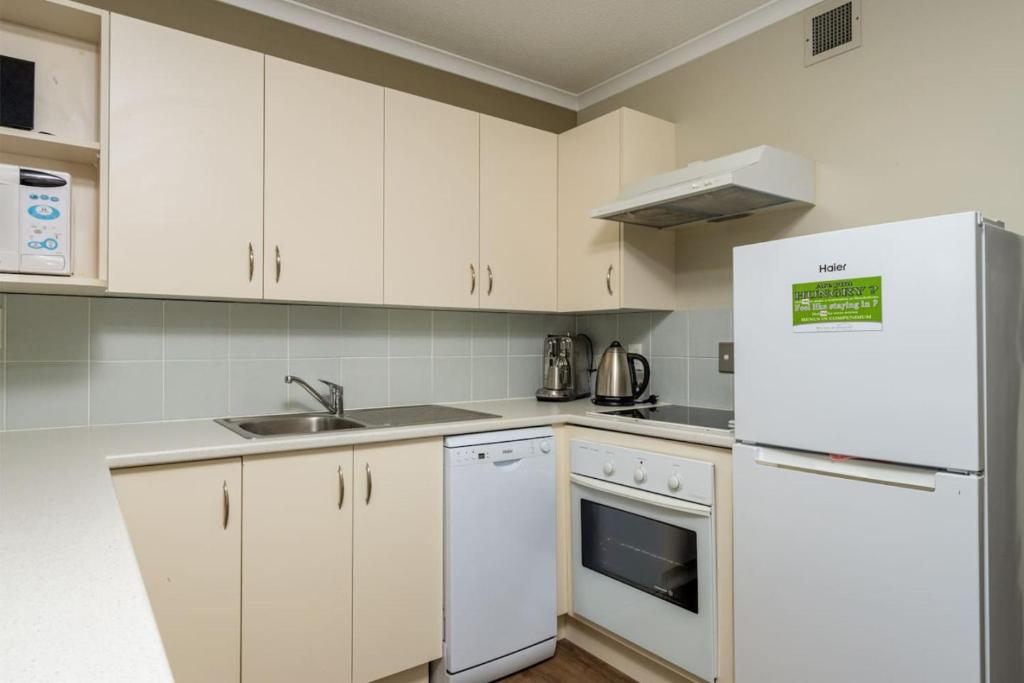 Kuchyň nebo kuchyňský kout v ubytování Methven Nest Apartment