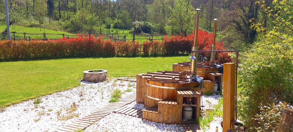 Vonkajšia záhrada v ubytovaní B&B Podere Lambure- società agricola
