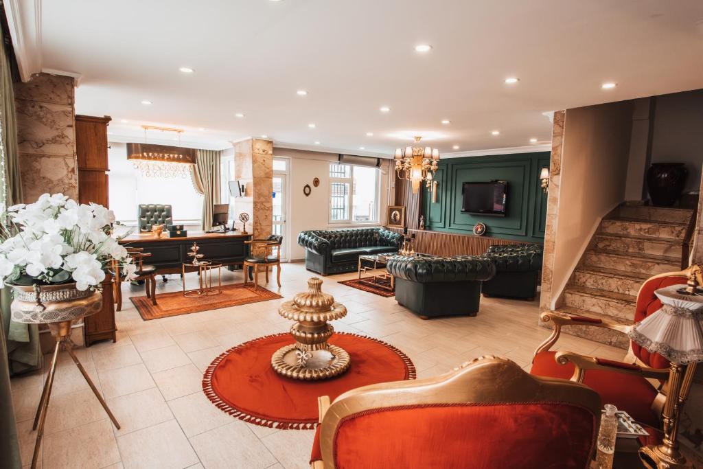 Χώρος καθιστικού στο Samsun Charme Hotel