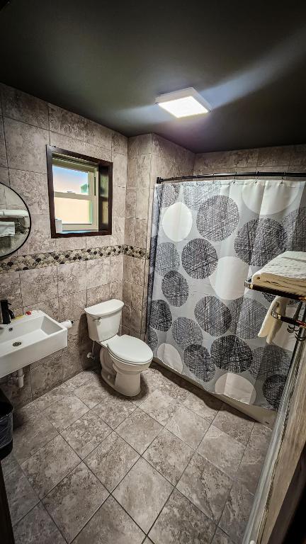 Koupelna v ubytování Benton Motel