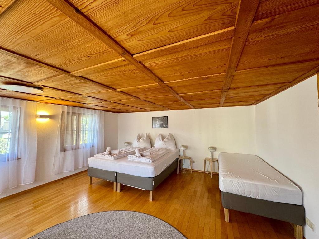 Postel nebo postele na pokoji v ubytování Charmantes Bauernchalet Alois