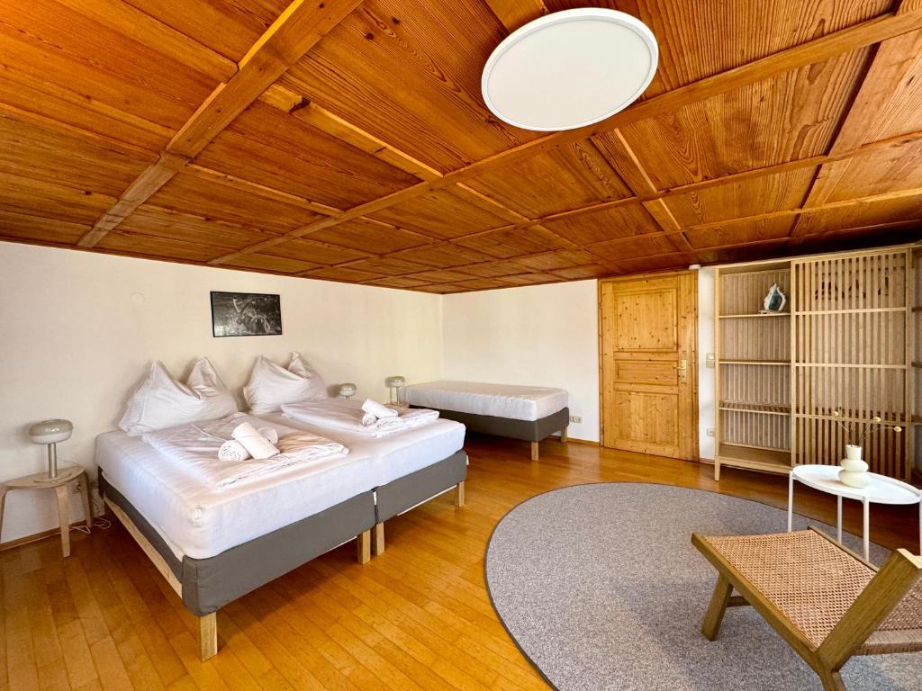 Postel nebo postele na pokoji v ubytování Charmantes Bauernchalet Alois