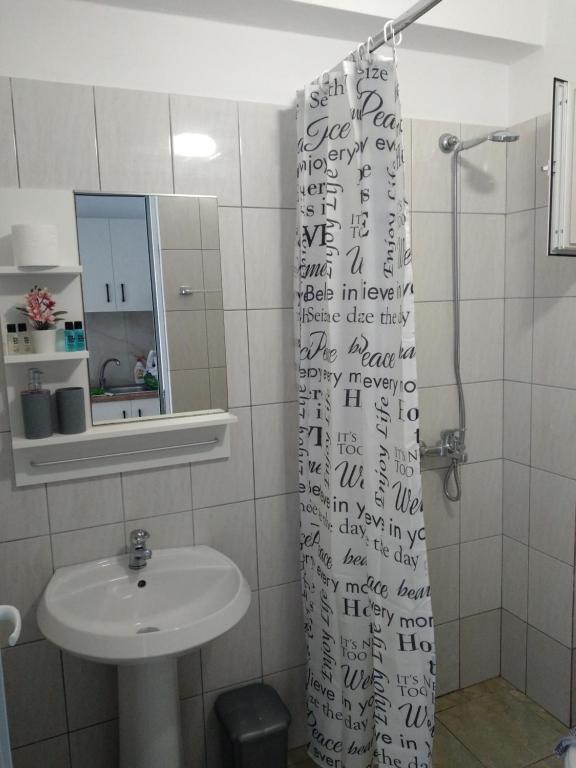 Koupelna v ubytování NaDim rooms