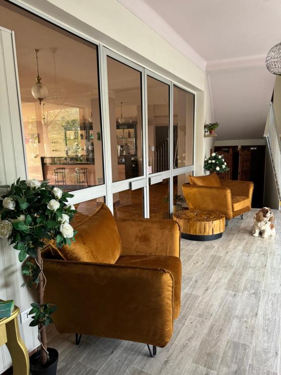 Posezení v ubytování Hotel Celine