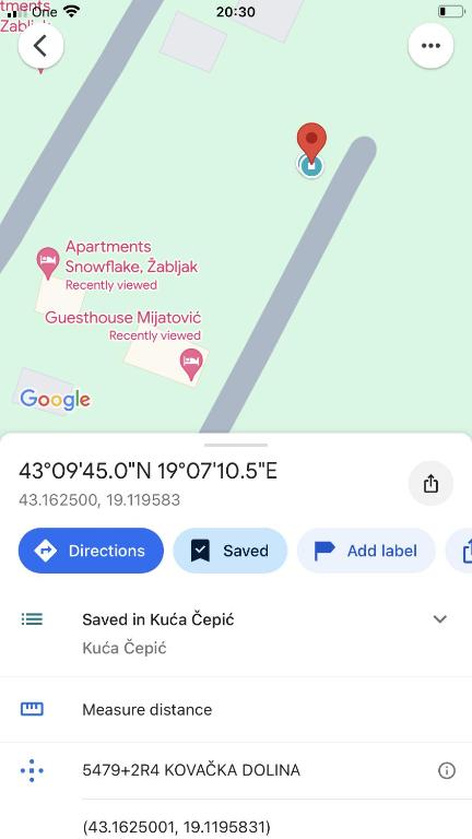 Fotografija v galeriji nastanitve Kuća Čepić v Žabljaku